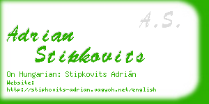 adrian stipkovits business card
