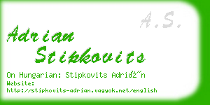 adrian stipkovits business card